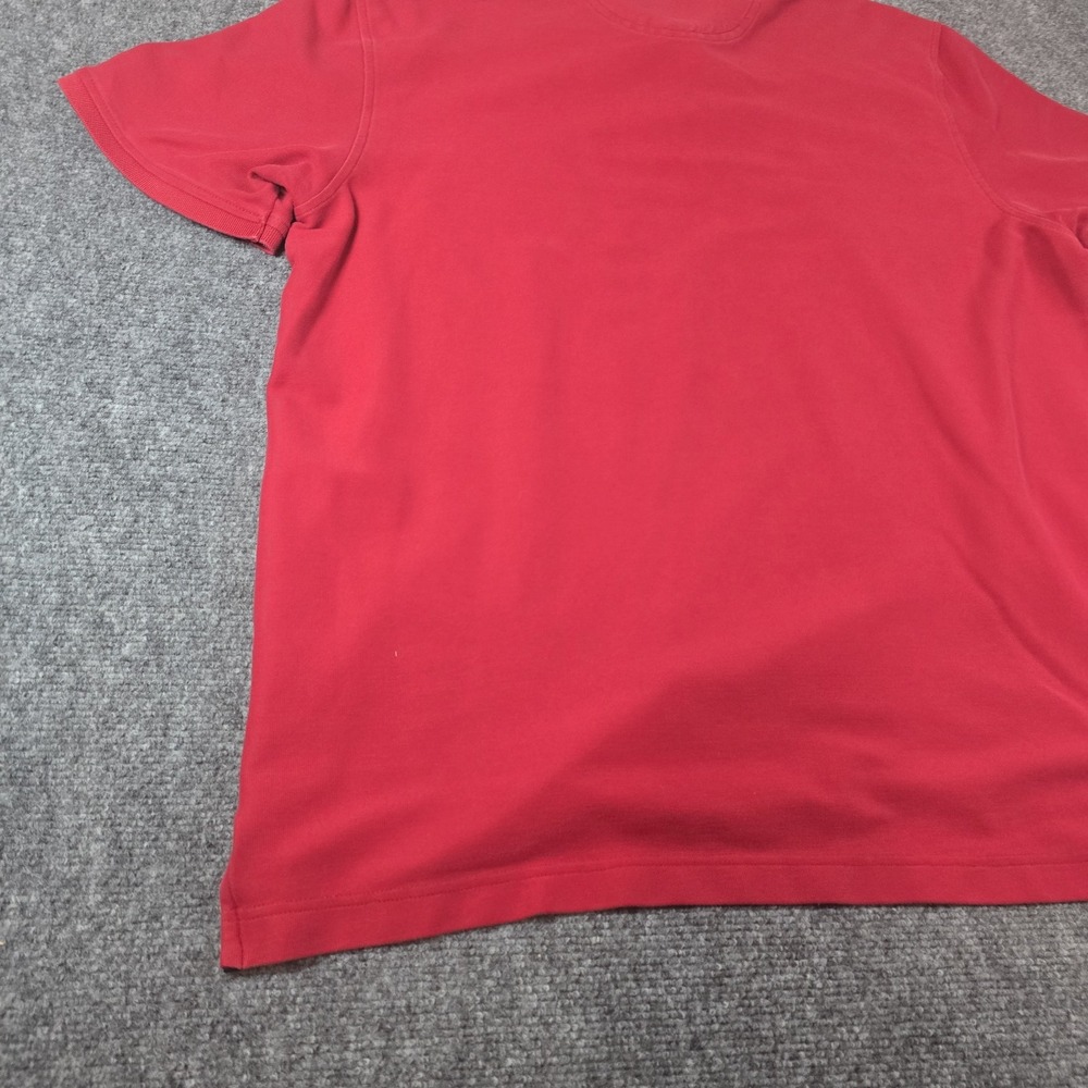 IZOD Polo Shirt Men's 2XL Red‎ Collared Short Sleeve Slim Fit Athletic Casual - Picture 10 of 12
